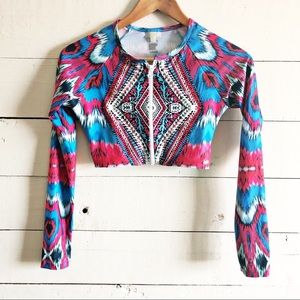 Pilyq Multicolor Long Sleeve Swim Top